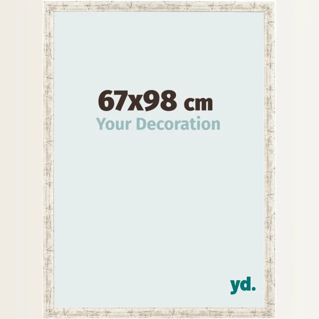 yd. Your Decoration - Fotolijst 67x98 cm - MDF - Wit Vintage - Bologna