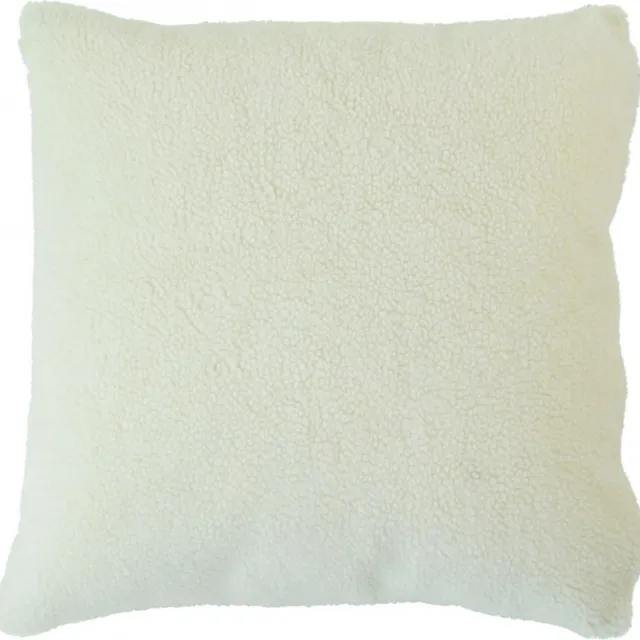 Goround Interior Luxe sierkussen nep bont teddy - wit - 45x45cm