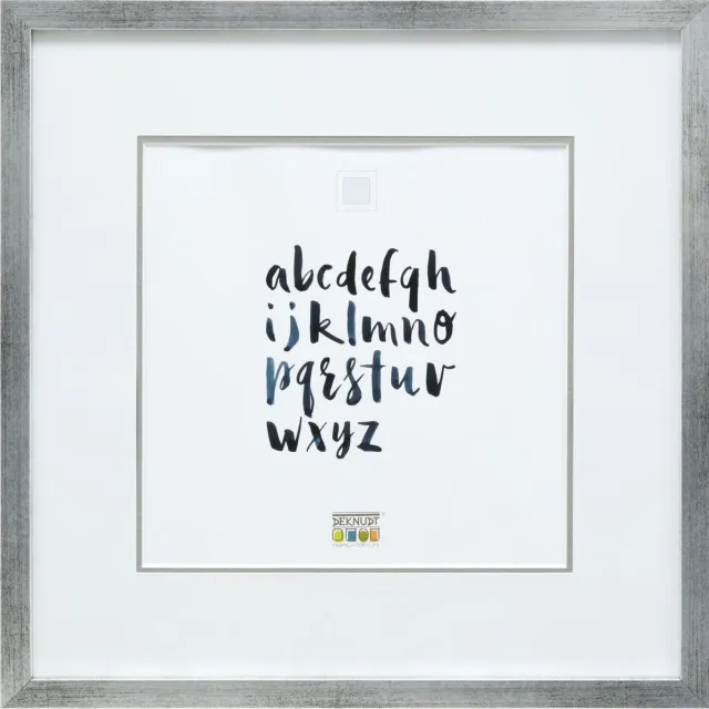 Deknudt Frames fotolijst S43AD1 P1 - zilver - passe-partout - 20x20 cm