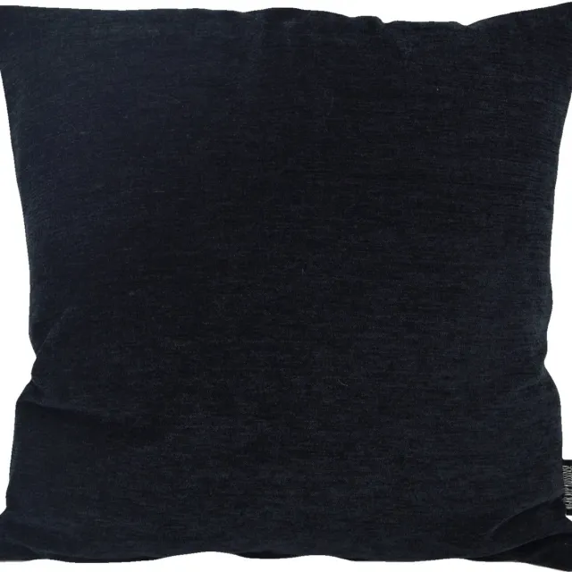 Gek op Kussens! Jacquard Manila Black / Zwart Kussenhoes | 45 x 45 cm | Polyester/Acryl