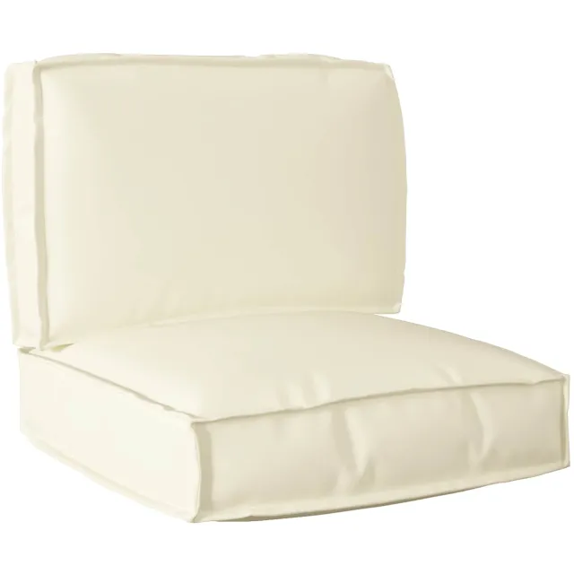 vidaXL Pallet Kussen Set Oxford Stof Crème 60 x 60 x 52 cm