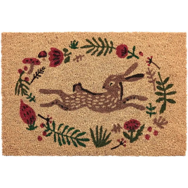 Beliani ANGONO - Deurmat - Naturel - 40 x 60 cm - Kokosvezel/PVC Beige