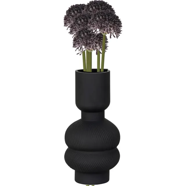 Bellatio Design Sierui Globemaster kunstbloem - 5x - losse stelen - paars - 44 cm - Natuurlijke uitstraling