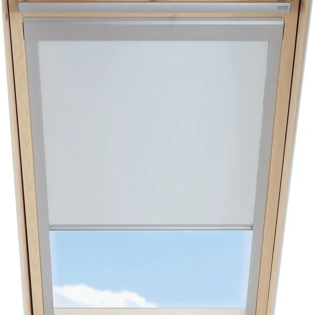 LUXTRA Verduisterend Rolgordijn passend op VELUX Dakramen C02, Wit