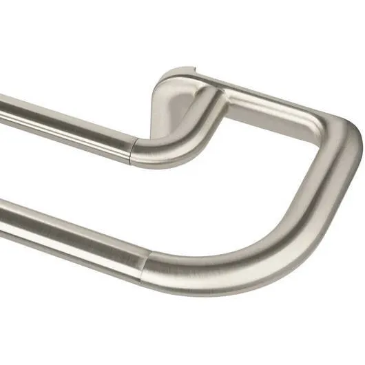 Umbra dubbele gordijnroede (uitschuifbaar) (168-366 cm) Nikkel