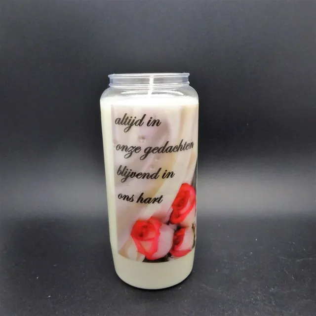 Partijhandel RODO Noveenkaars Spreuk 011 - 6 dagen brander (5 stuks) wit