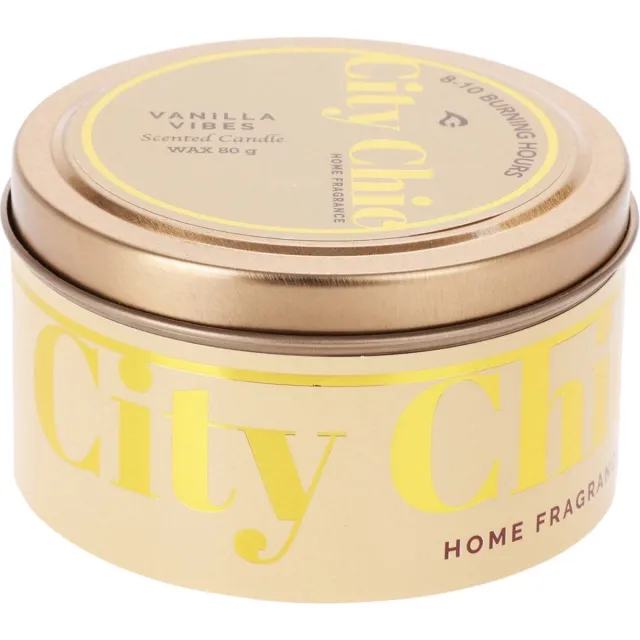 Home & Styling Geurkaars - 8-10 uur - Ø8xH5cm - Vanilla Vibes Multi