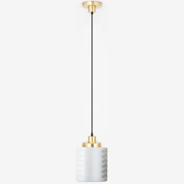 Coloured by Art Hanglamp aan snoer De Klerk 20's Messing - Art Deco Trade