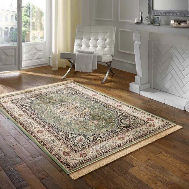 Tapeso Perzisch tapijt - Regal Ariadne groen 135x195