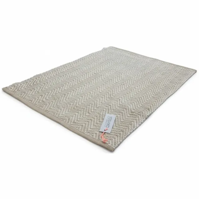 Yoshiko Home Yoshiko - vloerkleed - jute - katoen – 140 x 200 cm - Herringbone natuur