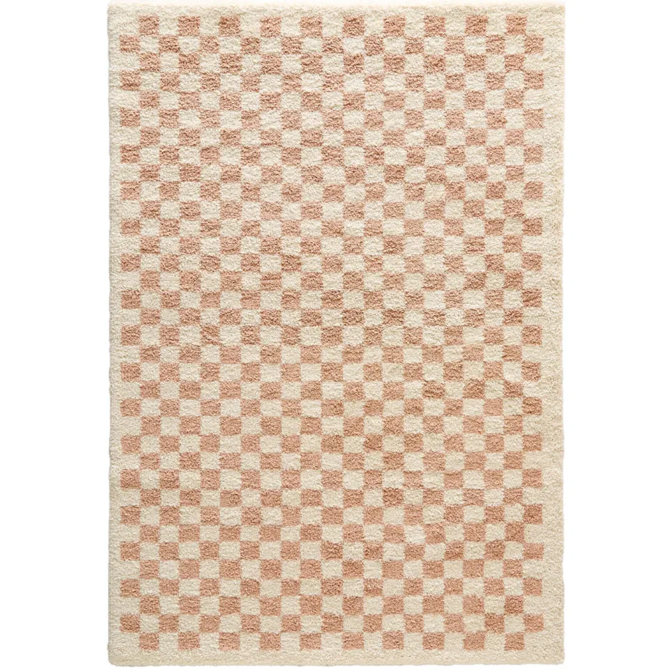 NOUS Living Teun vloerkleed crème roze crème/roze