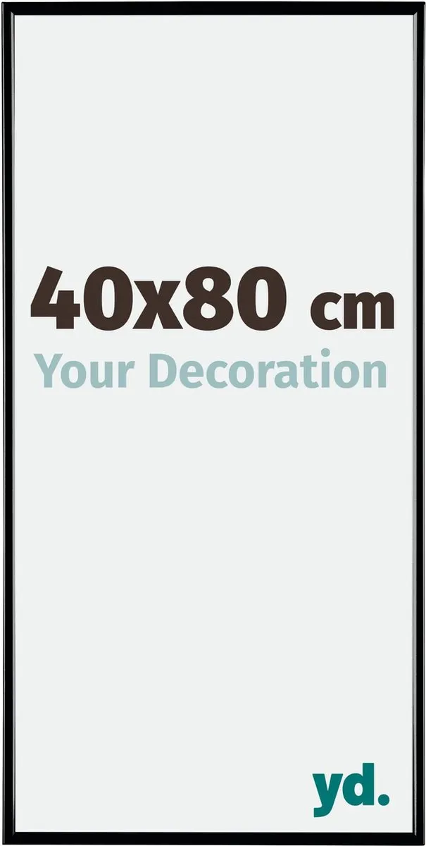 yd. Your Decoration - Fotolijst 40x80 cm - Kunststof - Zwart Hoogglans - Evry