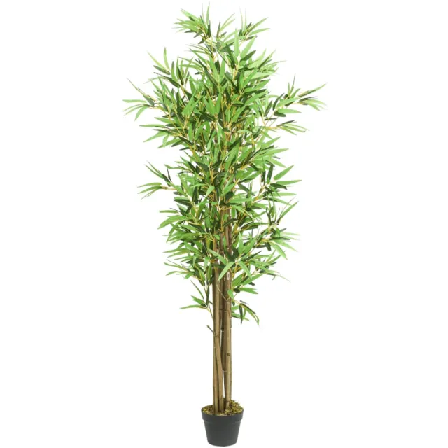 vidaXL Kunstplant bamboe 1288 bladeren 180 cm groen