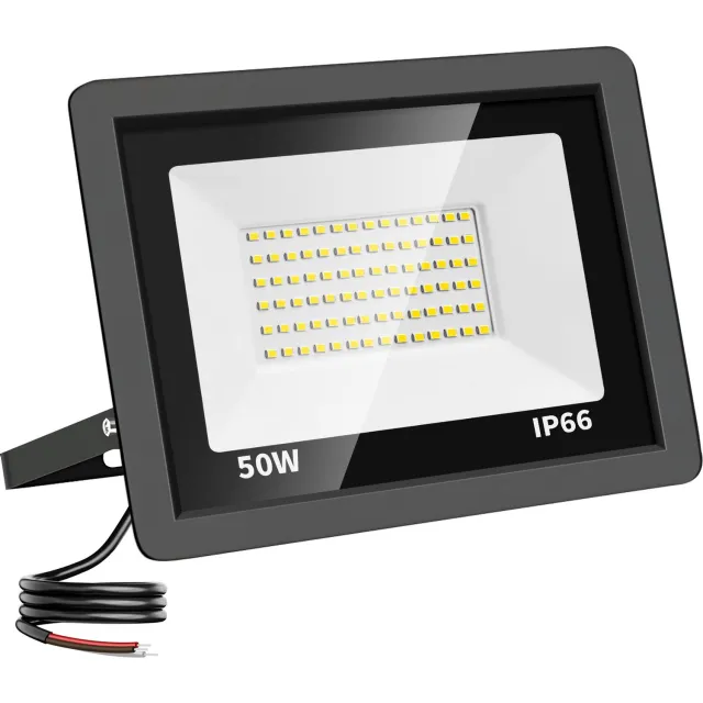 Tsong LED Schijnwerper - Warmwit 3000K - 120° - 50W - 4800 Lumen - IP66 - 230V