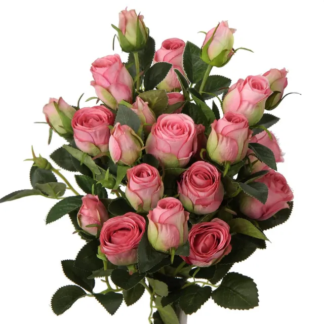 Ibenzoa Kunstmatige Rozen Bloemenboeket voor Decoratieve Bruiloftsarrangementen en Interieurontwerp, 60 cm, Set van 3