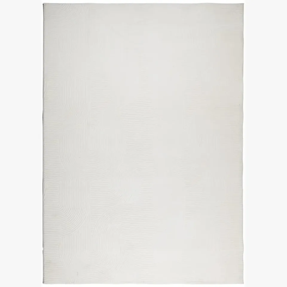 vidaXL Vloerkleed IZA laagpolig Scandinavisch 200x280 cm crèmekleurig, foto 3