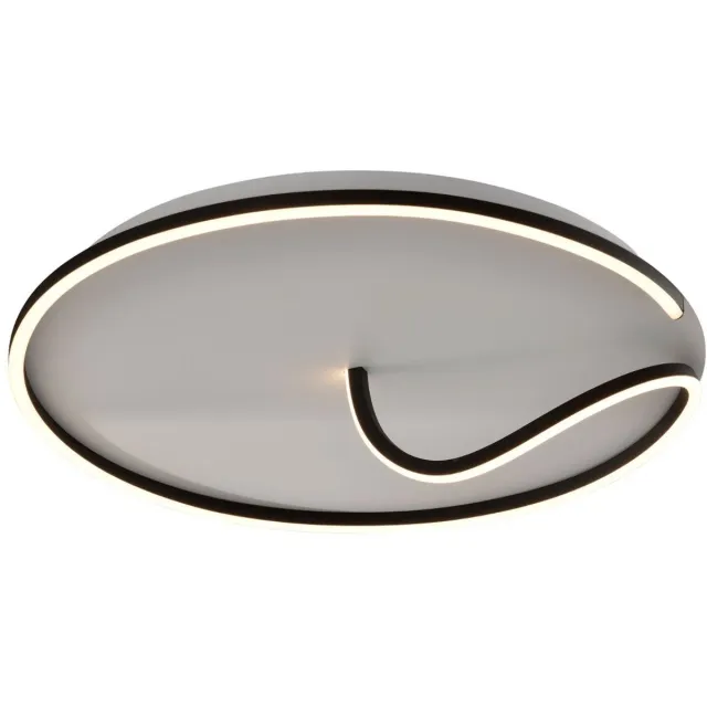 KOSILUM Bowen - Plafondlamp - Zwart - Metaal en aluminium
