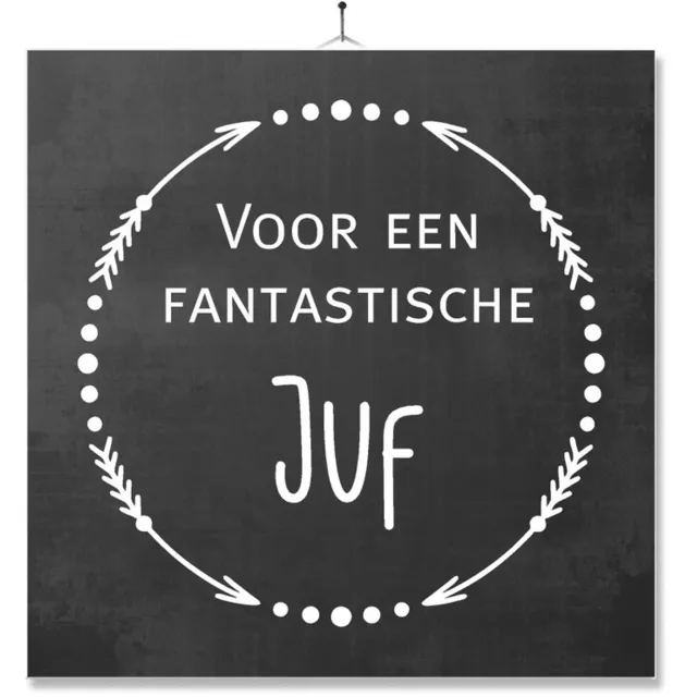 MC Living Tegel Met Opdruk | Geschenk | Kado | Voor een fantastische juf Multi-Color