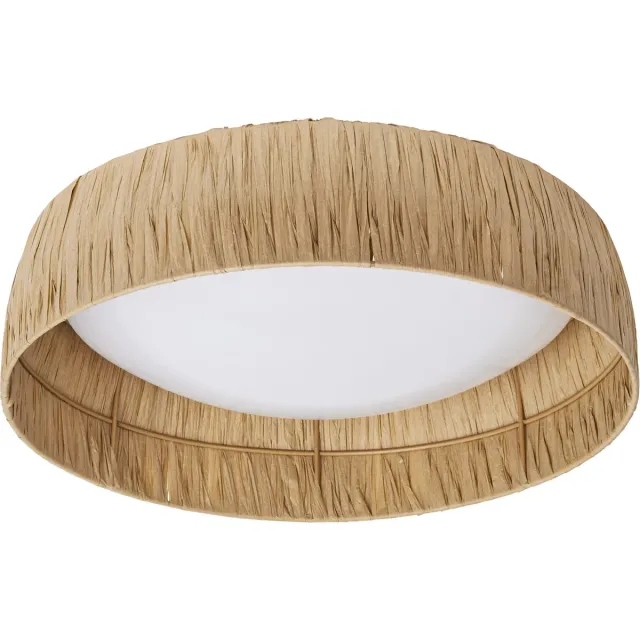 Osram DECOR decoratieve plafondlamp met bamboe kap, 400 mm, 18 W, 750 lm, 3000 K, 830 warm wit, IP20, bruin, LED niet vervangbaar