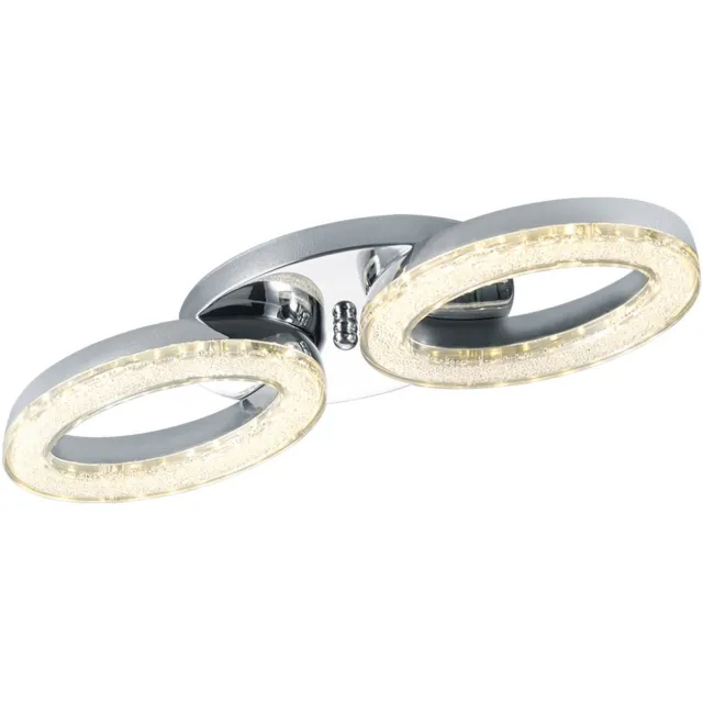 RL 14 watt LED plafondlamp eetkamer chroom spot ringen licht Realiteit Leuchten R62252100 zilver