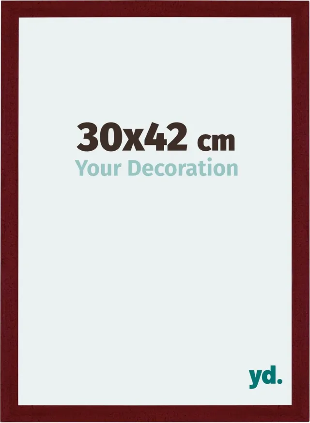 yd. Your Decoration - Fotolijst 30x42 cm - MDF - Wijnrood Geveegd - Mura