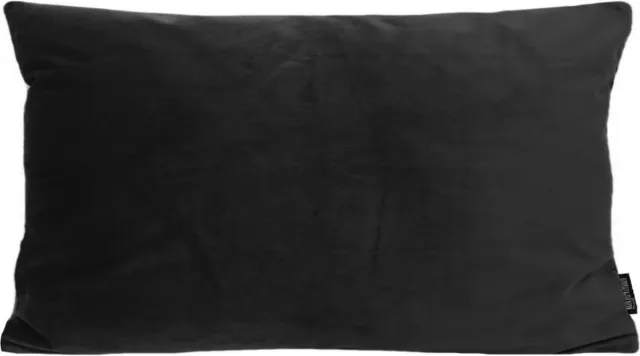 Gek op Kussens! Sierkussen Velvet Zwart Long | 30 x 50 cm | Velvet/Polyester