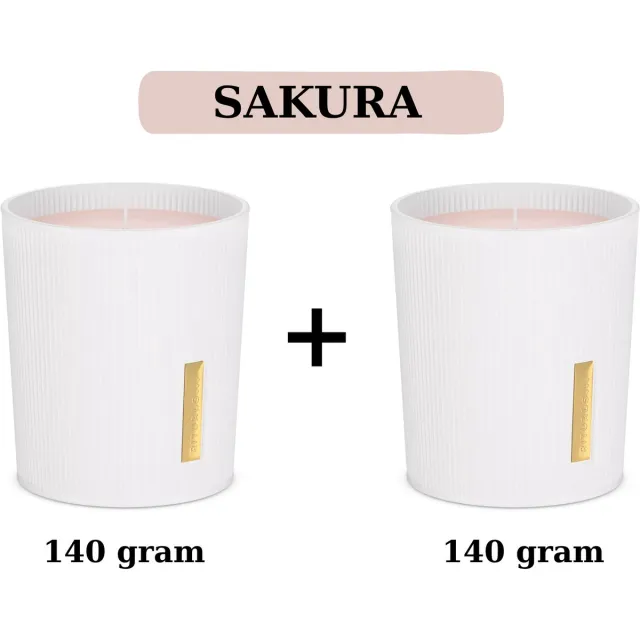 Rituals Sakura - 2X Kaars a 140 gram = 280 gram - 2X Candle a 140 gram = 280 gram Wit