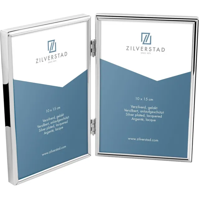 Zilverstad Fotolijst Sweet Memory 2x 10x15 cm glanzend Zilver