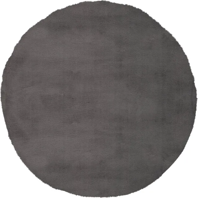 Obsession Rond vloerkleed My Cha Cha grijs – Ø 80 cm – zacht micropolyester, handgetuft