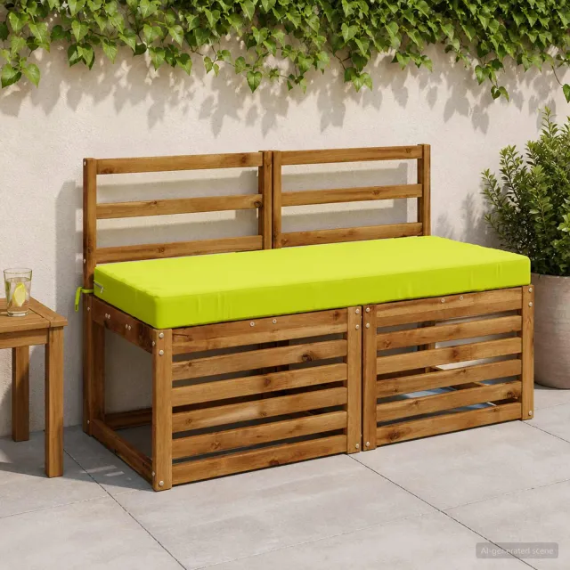 vidaXL Bankkussen SOEST 100% Polyester Helder groen 110 x 50 x 8 cm