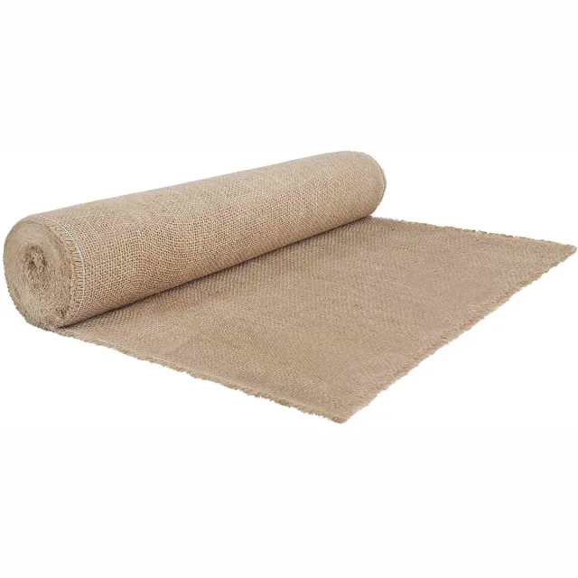 vidaXL Tuin - Jute - Net - 100 - cm - x - 10 - m - 280 - gsm - 100% - Tossa - Jute - Naturel