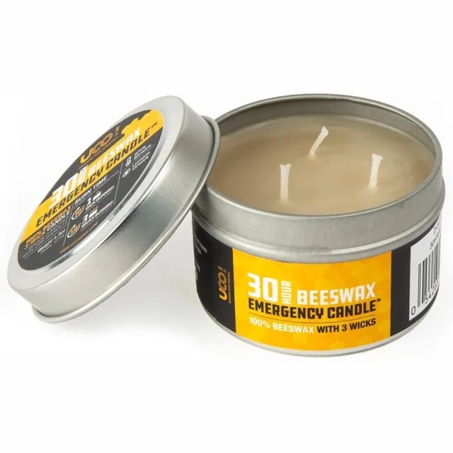 Ucco Preppers Uco Preppers 3 Lonts Rookvrije Parafine Camping Outdoor Kaars 24 Branduren Blik Noodkaars Noodpakket Kleurloos