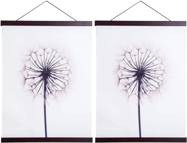 Ibenzoa Magnetische Posterhouder van Hout – Geschikt voor Diverse Formatten en Hergebruik zwart