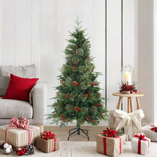 vidaXL Kunstmatige Inklapbare Kerstboom Groen 150 cm PVC en PE