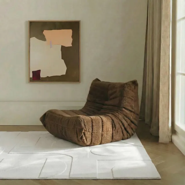 MrCarpet Vloerkleed Scandinavisch Ivoor wit hoog/laag donna 200 x 290cm Mrcarpet crème