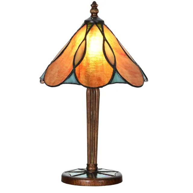 Coloured by Art Tiffany Tafellamp Gaudi - Art Deco Trade Zwart
