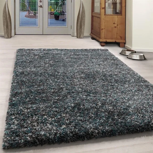 flycarpets Lorium Vloerkleed - 120x170 cm - Blauw/Grijs/Cream - Hoogpolig