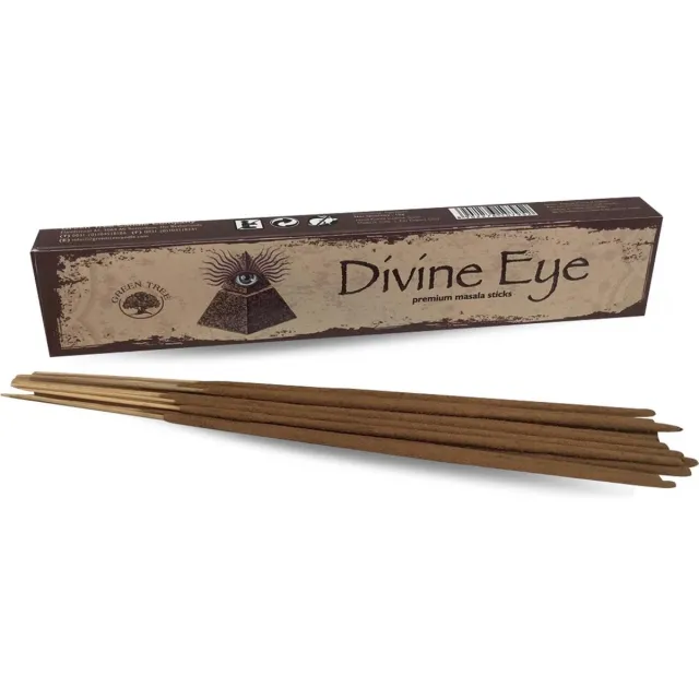 Green Tree Candle Company Green Tree Wierook Divine Eye 15 gram Bruin