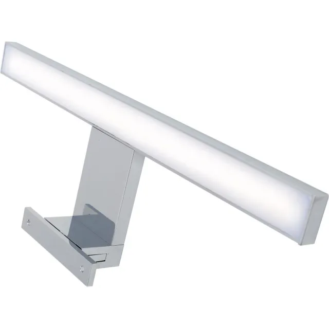 Briloner Dun - LED Spiegellamp - spiegelverlichting badkamer - neutral wit licht 4.000K - 5W - 500 Lm - chroom - 30cm chrom (30cm)
