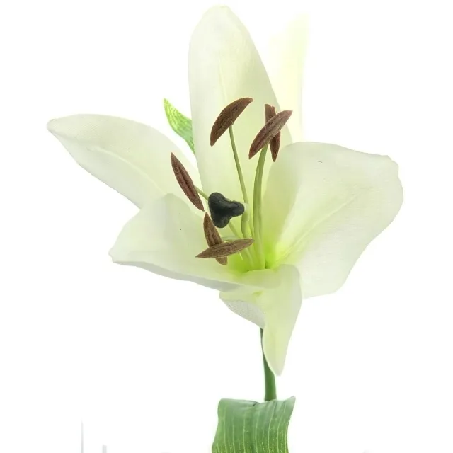 DPI GmbH DPI Liliumbloem Creme op Korte Steel 35 cm - Kunstbloemen