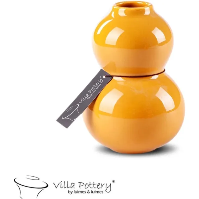 Villa Pottery Gele Vaas Barbapapa D9 x geel