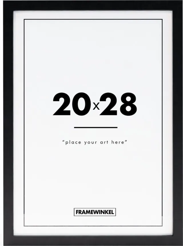 Framewinkel Fotolijst - Framewinkel - Premium Hout - Fotomaat 20x28 cm - Posterlijst - Fotolijstje - Zwart