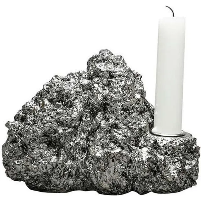 ByOn Kaarsenhouder Mineraal Zilver