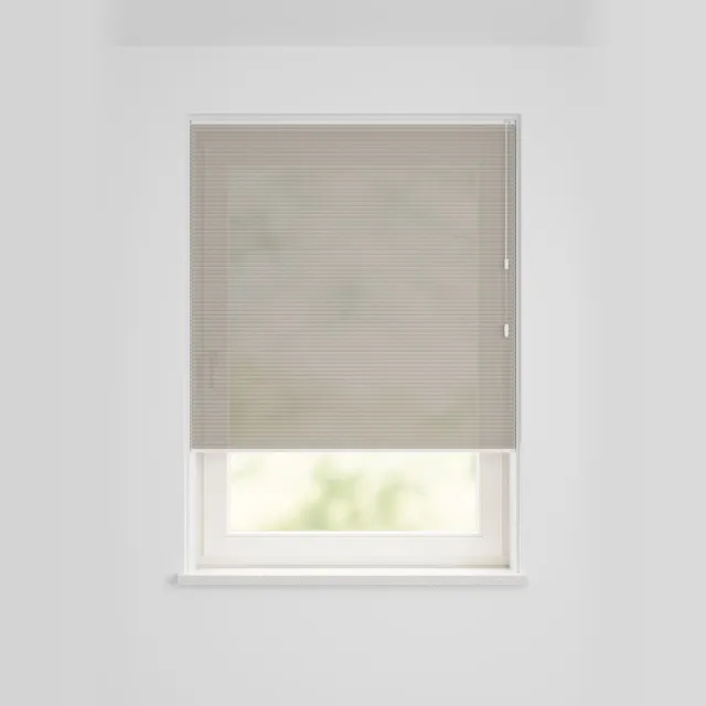 HEMA Plissé Dubbel Transparant Structuur Taupe (taupe)