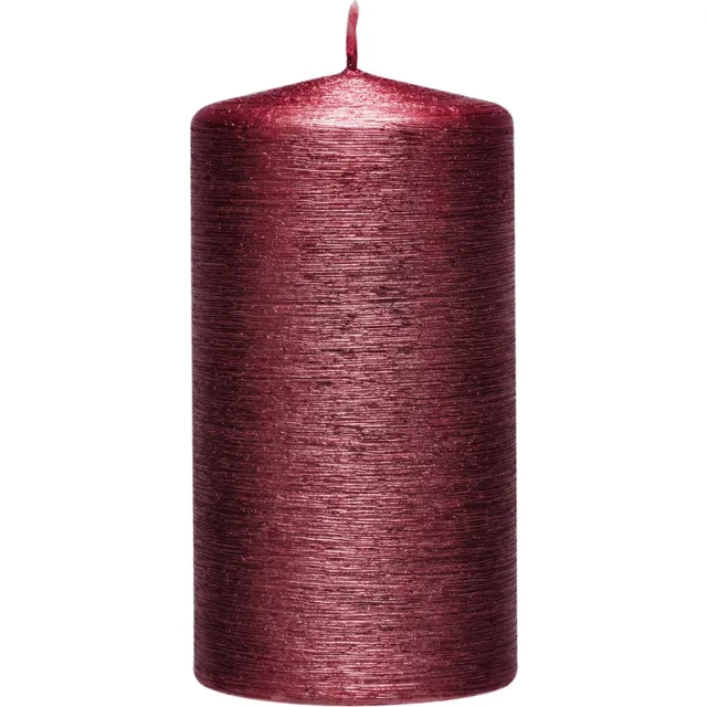 Enlightening Candles Cilinderkaars/stompkaars - rood - 7 x 13 cm - 25 branduren - sfeerkaarsen - kaarsen - Woondecoraties