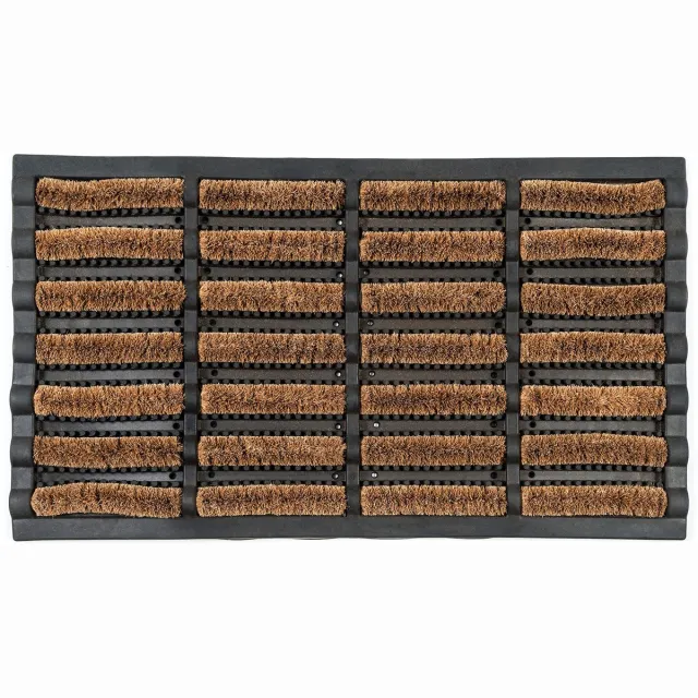 Unyqoos en Antislip Deurmat voor Buiten van Kokosvezel en Rubber Bruin