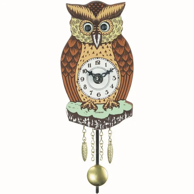 Engstler 201 QP - Wandklok met slinger - Quartz meerkleurig
