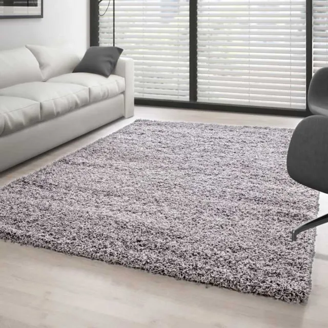 TapisTrend Harig tapijt Lichtgrijs 120x170 cm Hoogpolig vloerkleed, effen