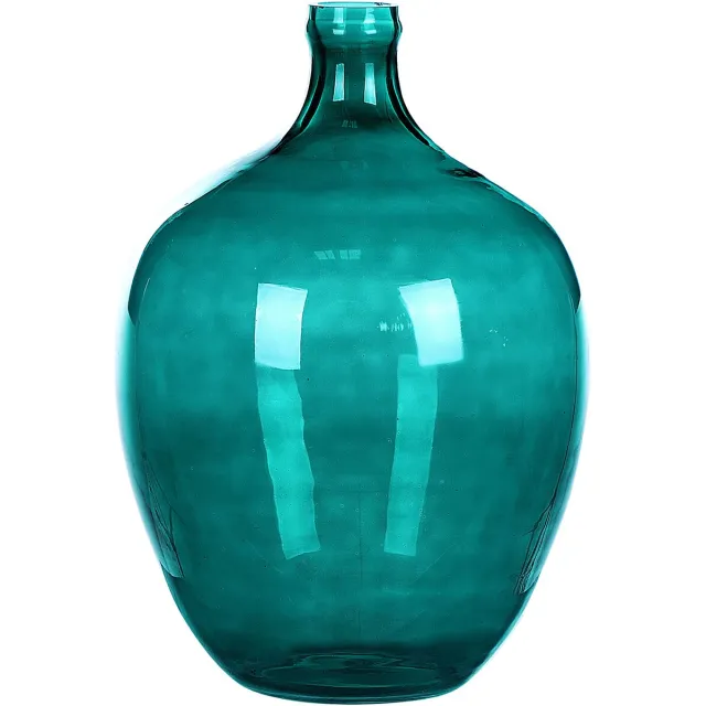 Beliani ROTI - Decoratieve vaas - Turquoise - 39 cm - Glas Blauw