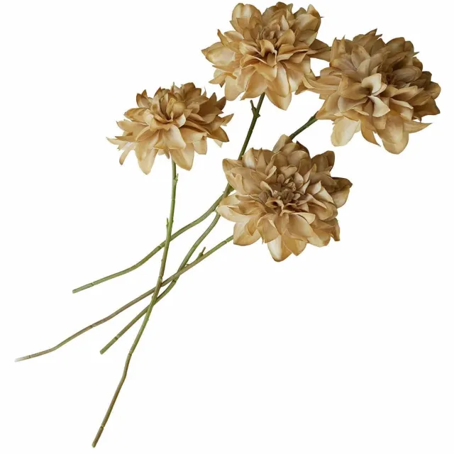 Loberon Sierbloem set van 4 Cappellina geel/groen